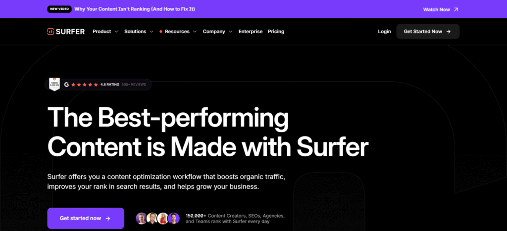 surfer seo Top AI SEO tools for agile businesses in 2025